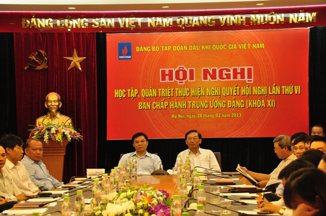 Đảng bộ Tập đoàn Dầu khí quốc gia Việt Nam quán triệt Nghị quyết Trung ương 6 (khóa XI)